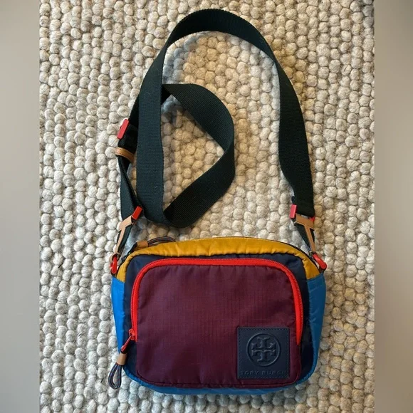 Tory Sport Colorblock Crossbody Bag - Red, Blue, Yellow - Picture 2 of 8